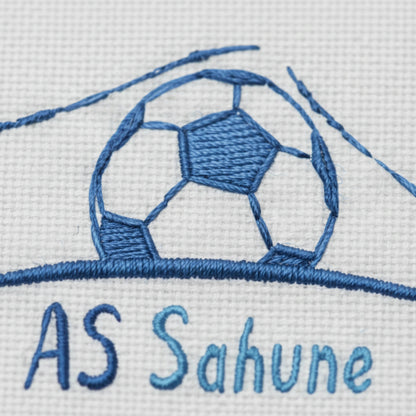 Détail broderie patch A.S. SAHUNE