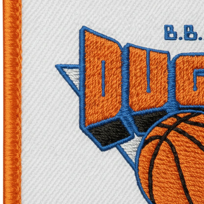 Détail broderie patch Association Sportive de Basket-Ball de Dugny