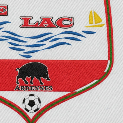 Détail broderie patch A. S. SEDAN LE LAC
