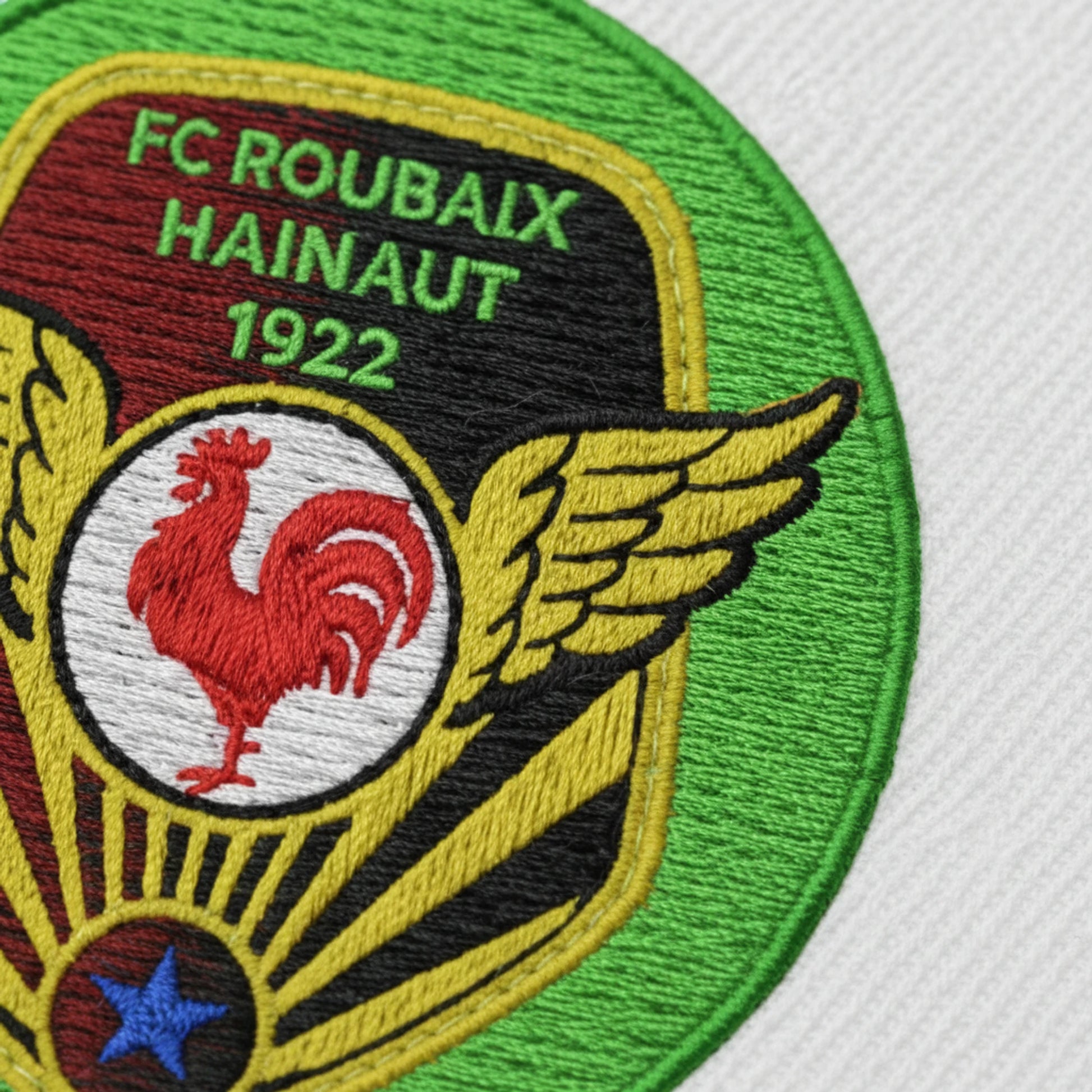 Détail broderie patch A. S. C. ROUBAIX