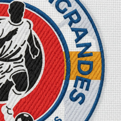 Détail broderie patch A.S. INGRANDES