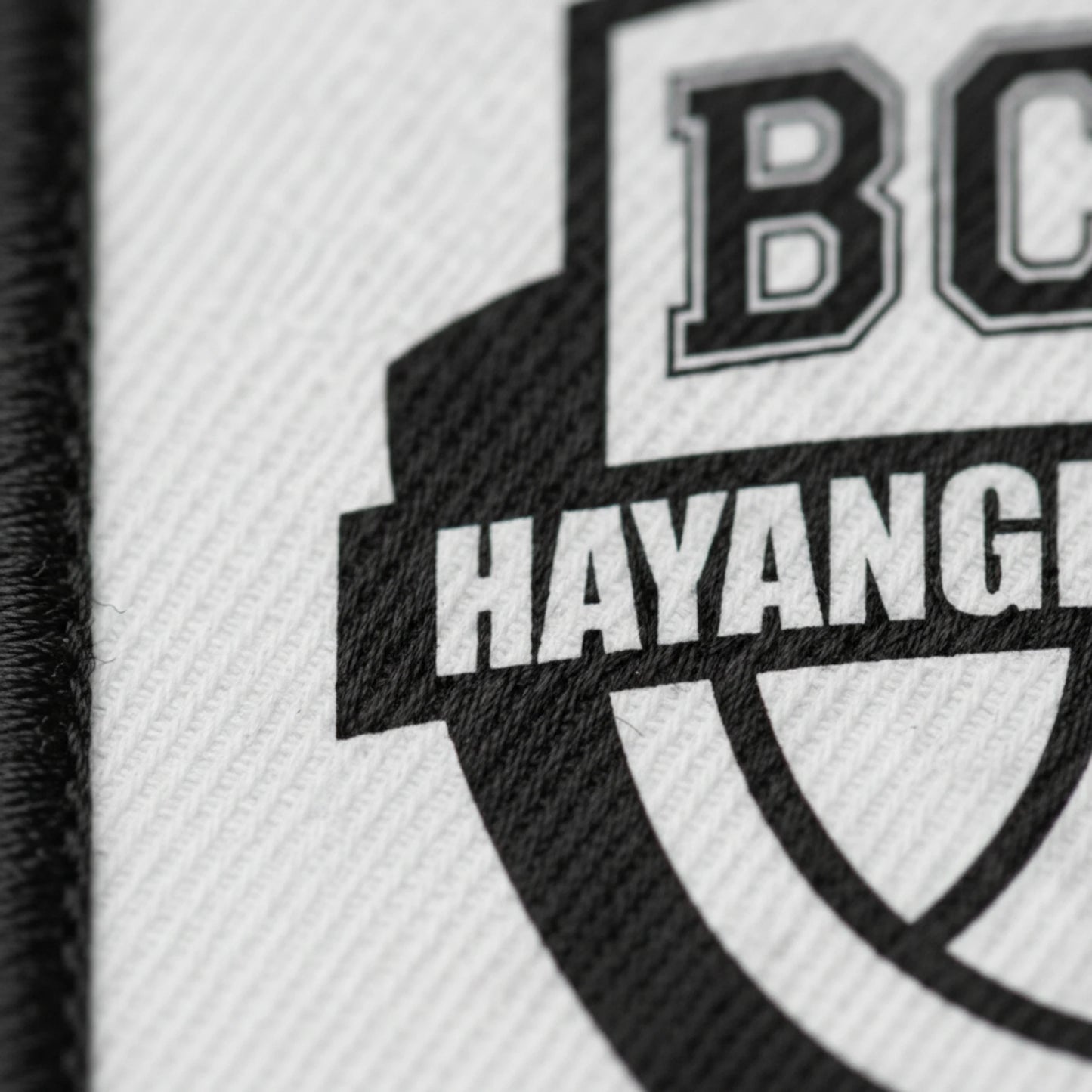 Détail broderie patch BCHM - Basket Club Hayange Marspich