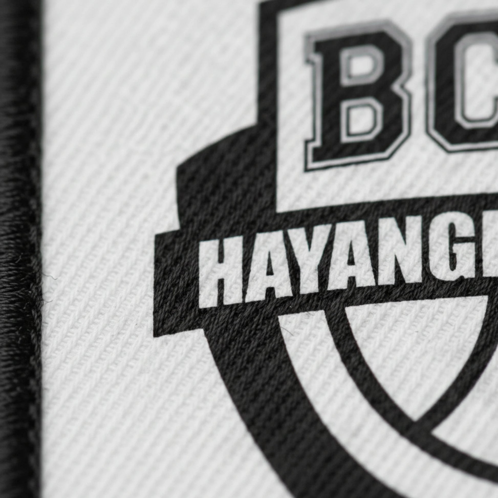 Détail broderie patch BCHM - Basket Club Hayange Marspich