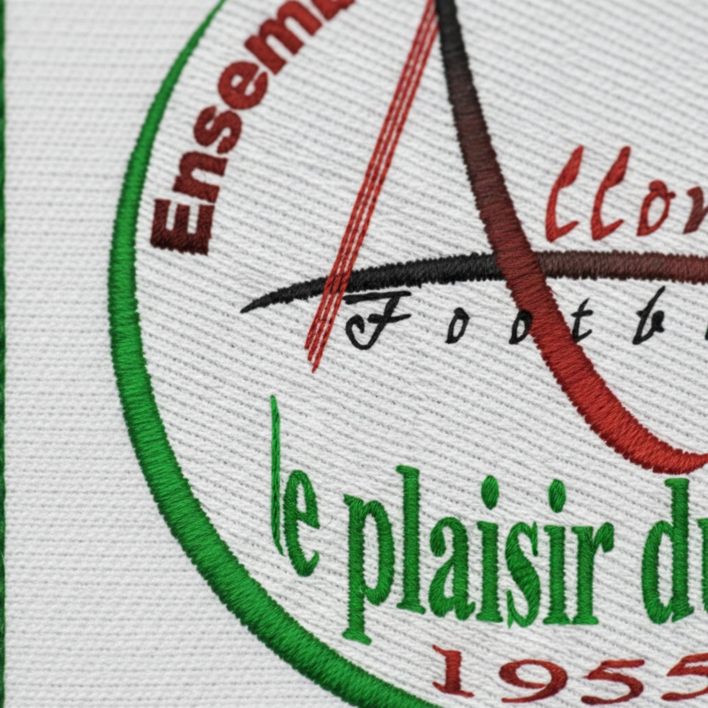 Détail broderie patch A.S. ALLONNE