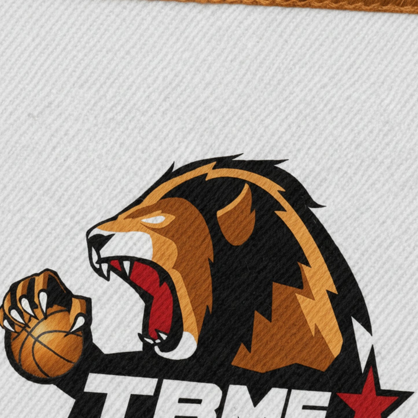 Détail broderie patch Team Basket Morigny Etrechy