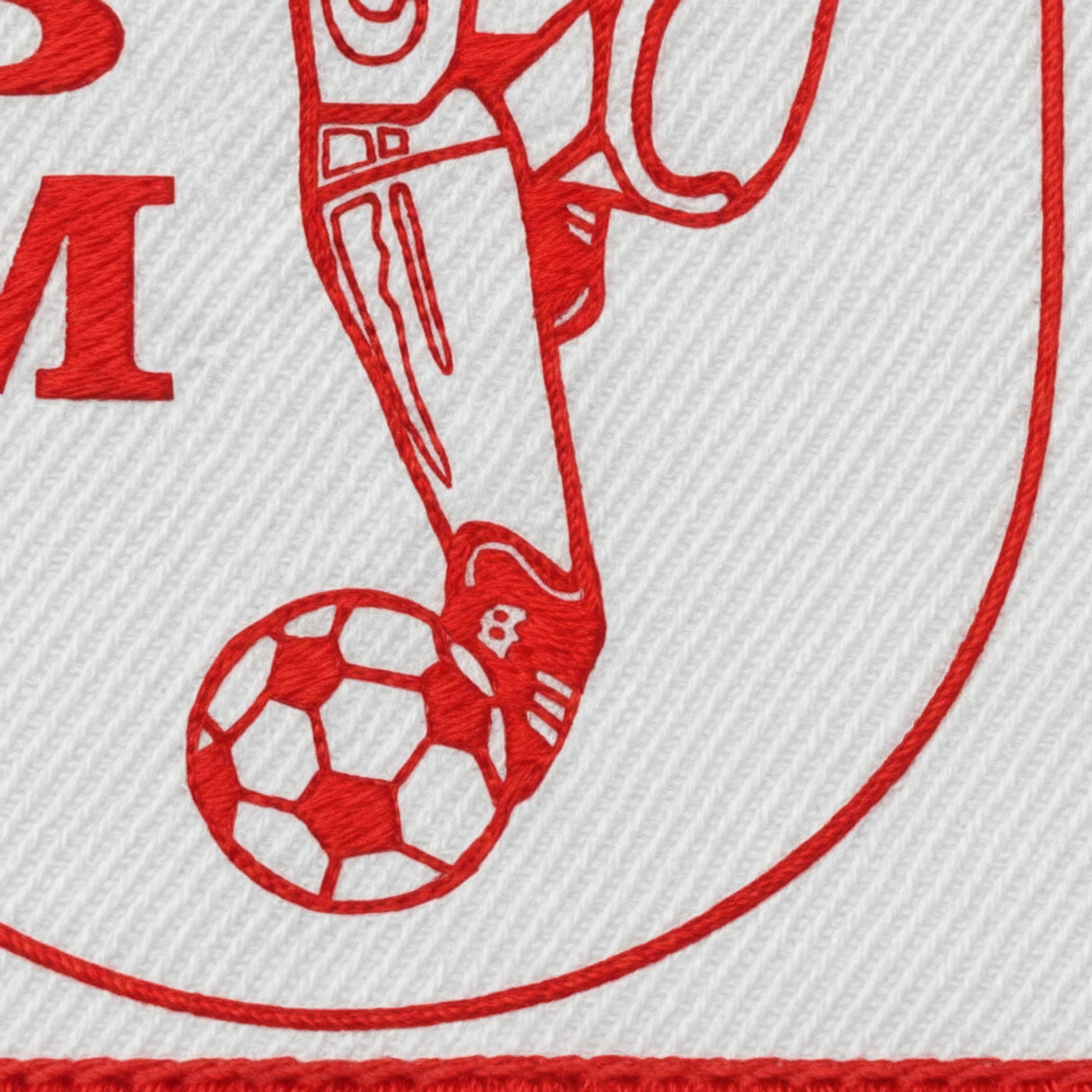 Détail broderie patch LES CARABINIERS DE BILLY MONTIGN