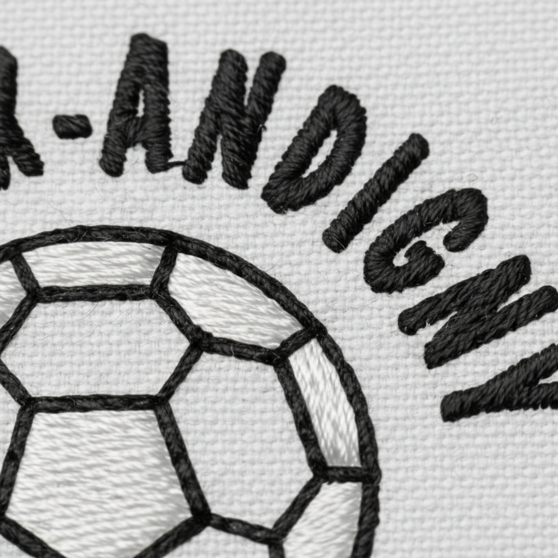 Détail broderie patch Vaux Andigny FC