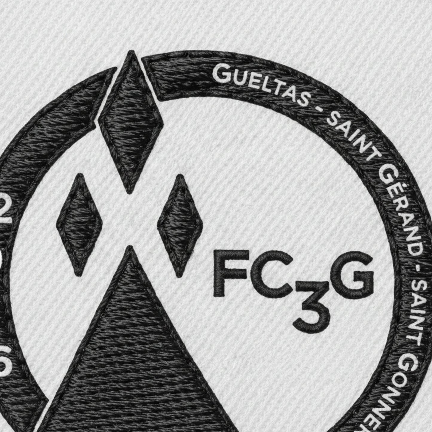 Détail broderie patch FC Gueltas St Gerand St Gonnery