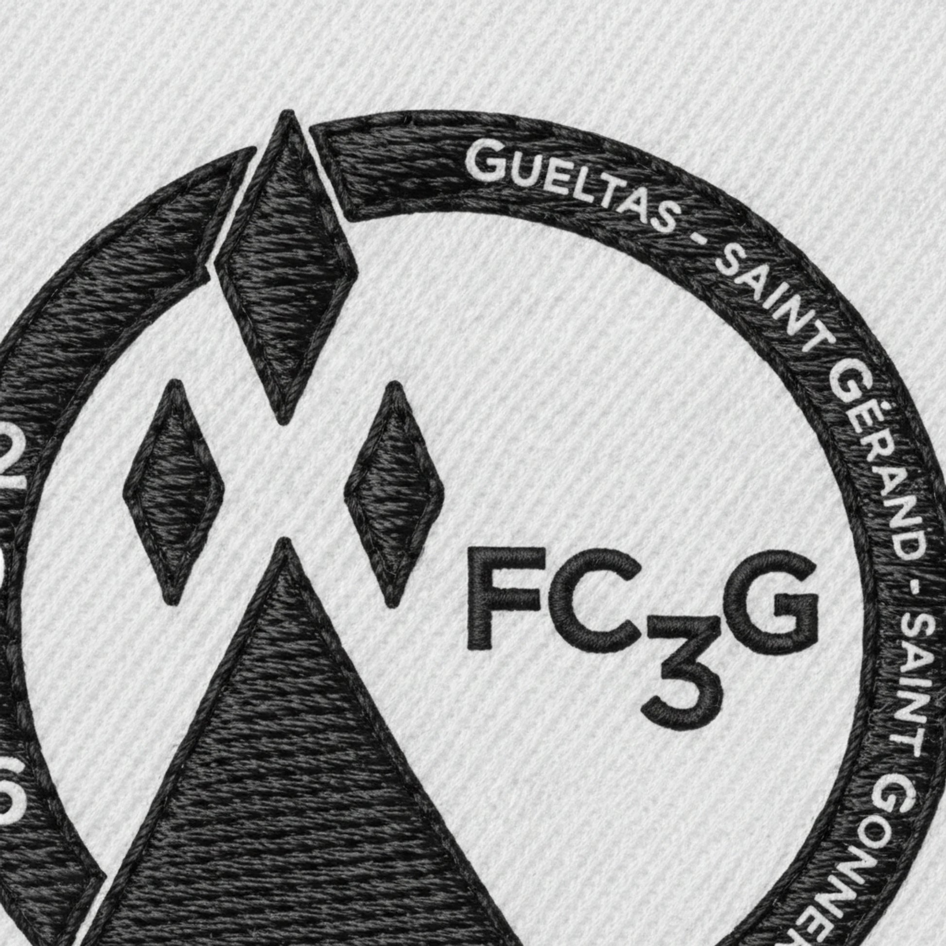 Détail broderie patch FC Gueltas St Gerand St Gonnery