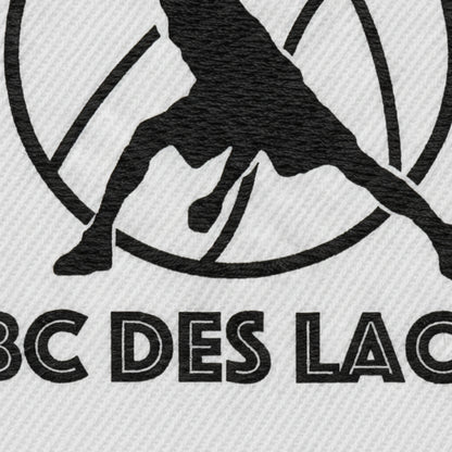 Détail broderie patch Basket Club des Lacs