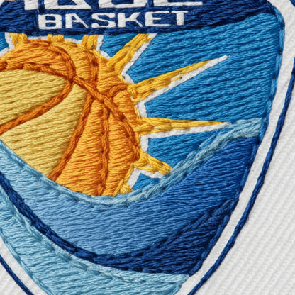 Détail broderie patch Agde Basket