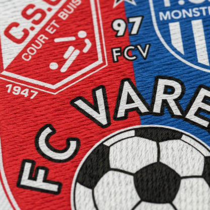 Détail broderie patch FC Vareze