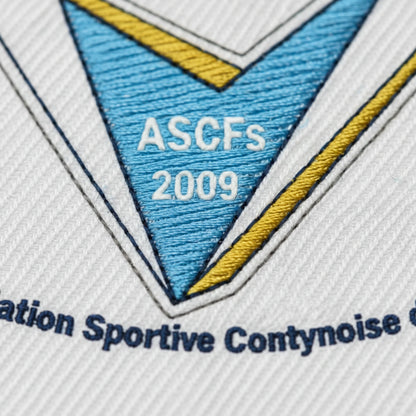 Détail broderie patch A. S. CONTYNOISE DE FUTSAL