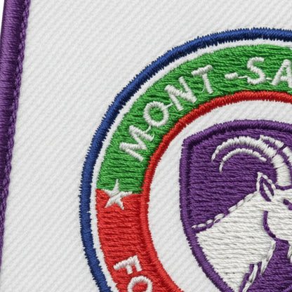 Détail broderie patch MONT-SAXONNEX FOOTBALL