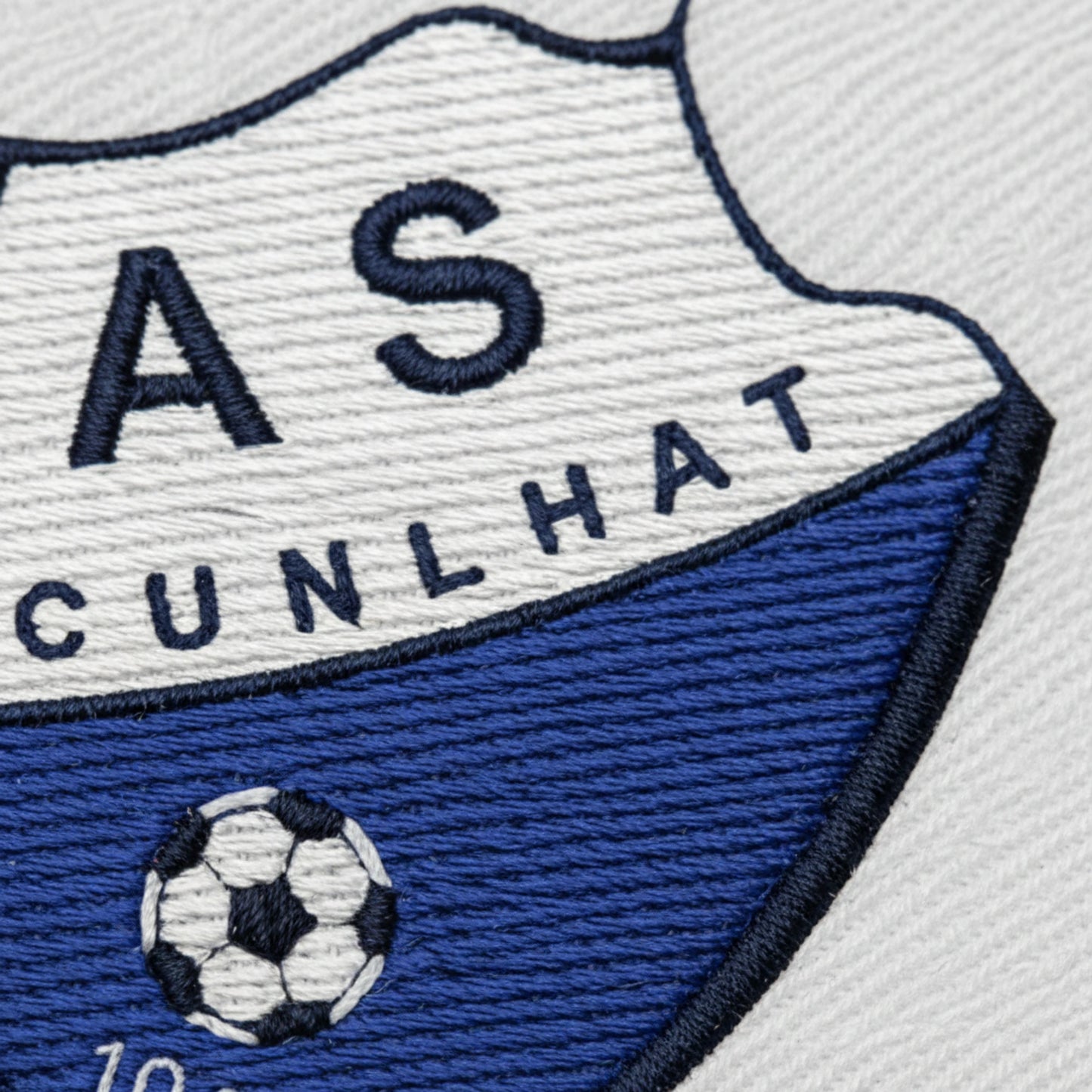 Détail broderie patch A.S. CUNLHATOISE