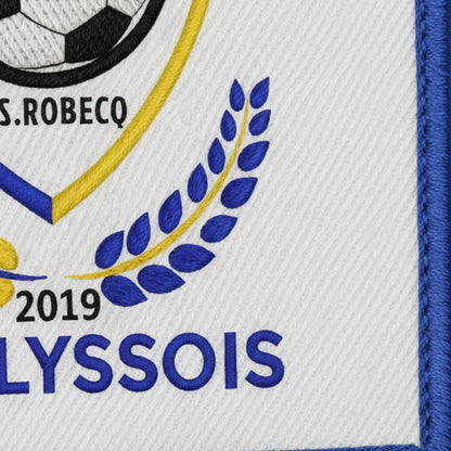 Détail broderie patch A. S. LYSSOIS
