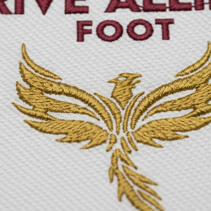 Détail broderie patch GJ RIVE ALLIER FOOT