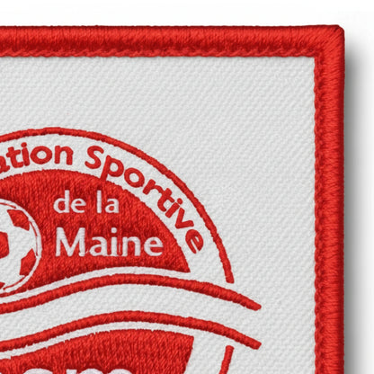Détail broderie patch A.S. DE MAINE AIGREF.REMOUILLE