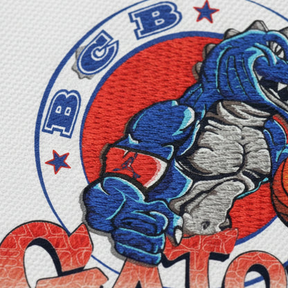 Détail broderie patch Basket Club BILLEROIS
