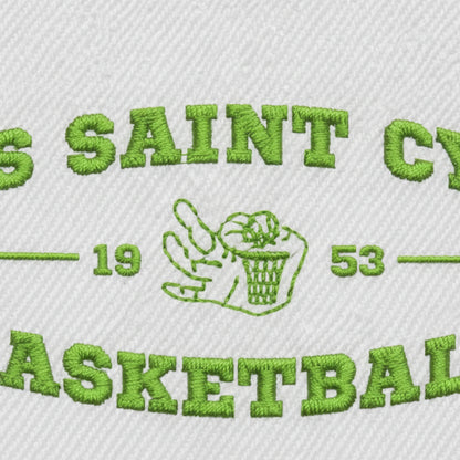 Détail broderie patch RS Saint Cyr sur Loire Basket