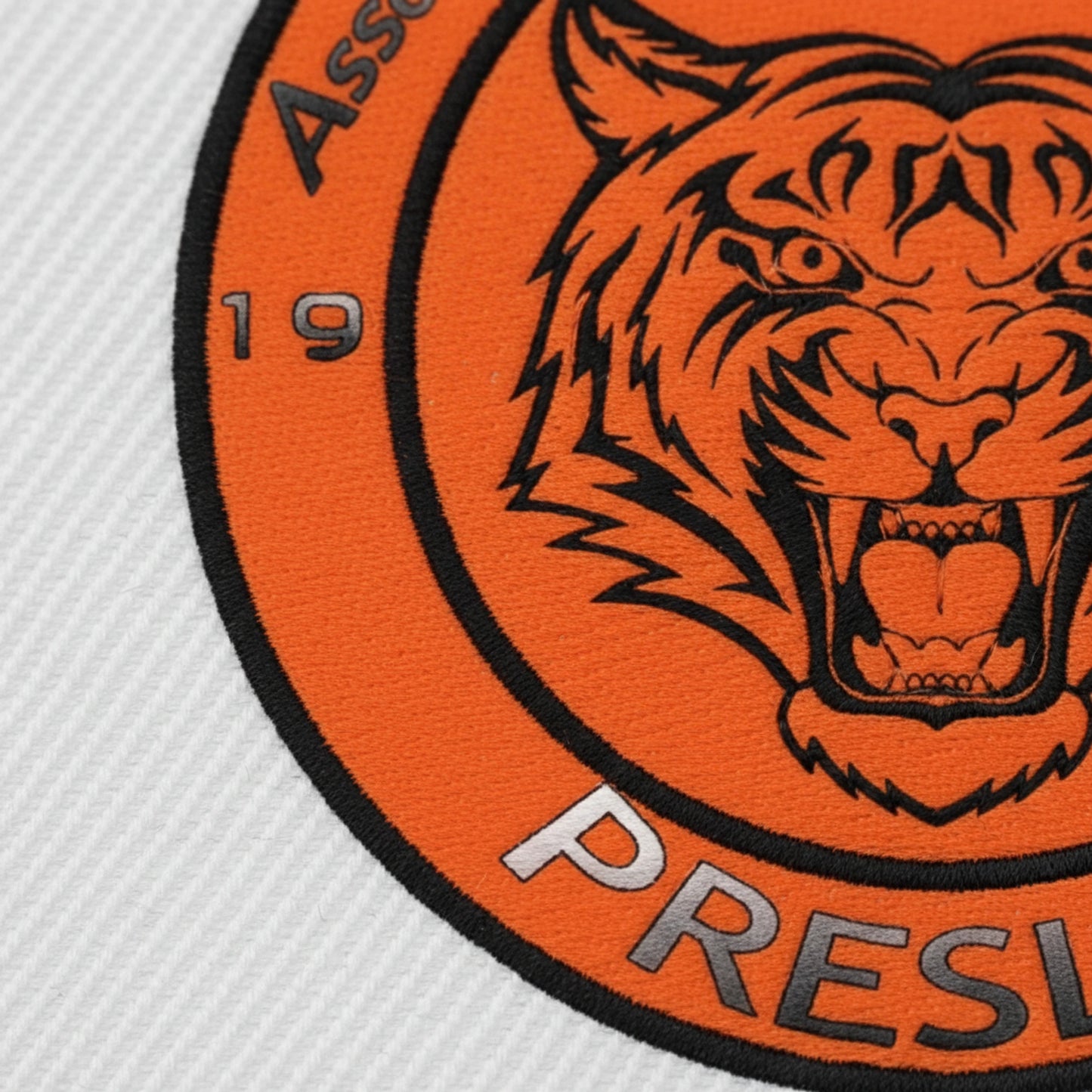 Détail broderie patch A.S. ANIMATION PRESLES