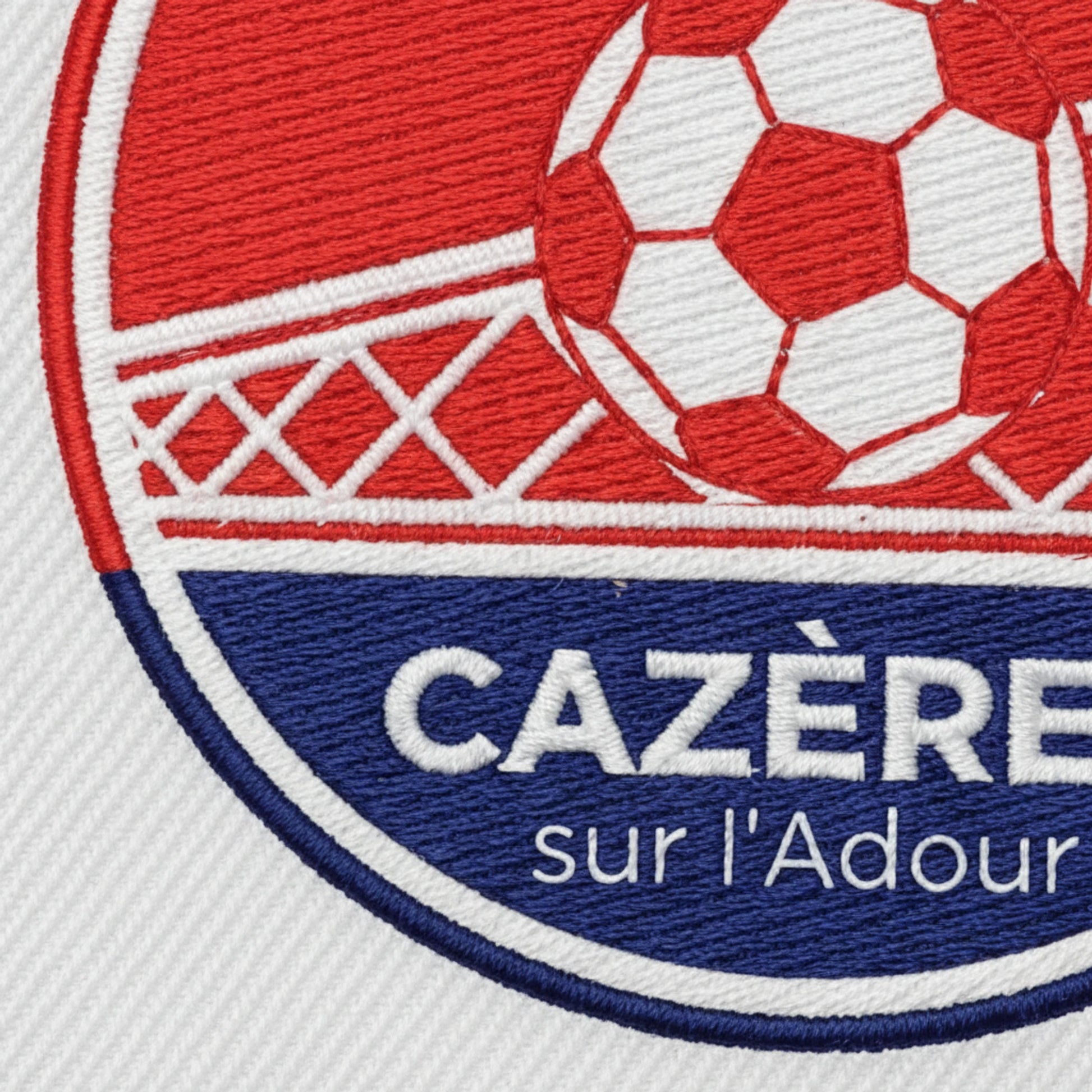 Détail broderie patch A.S. CAZERIENNE