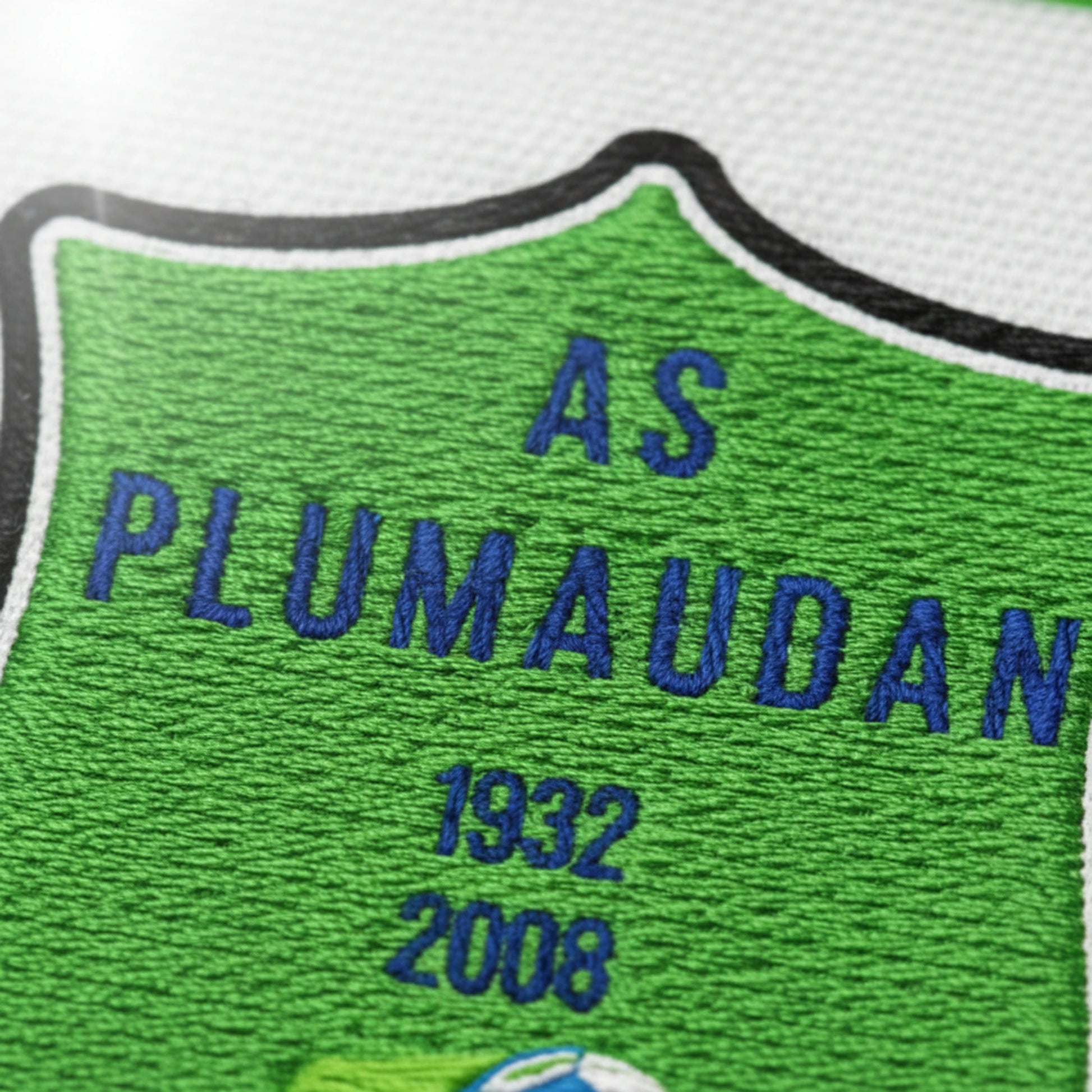 Détail broderie patch A. S. PLUMAUDAN