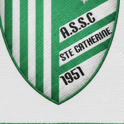 Détail broderie patch A.S. STE. CATHERINE DE FIERBOIS