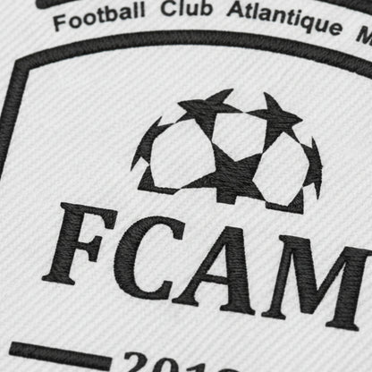 Détail broderie patch Football Club Atlantique
