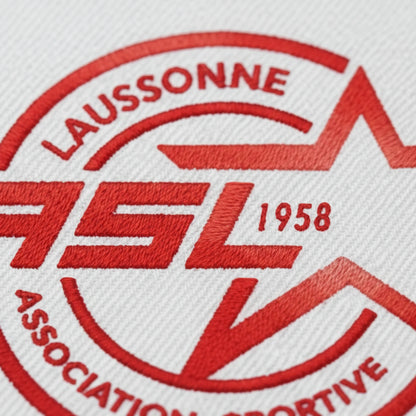 Détail broderie patch A.S. LAUSSONNE