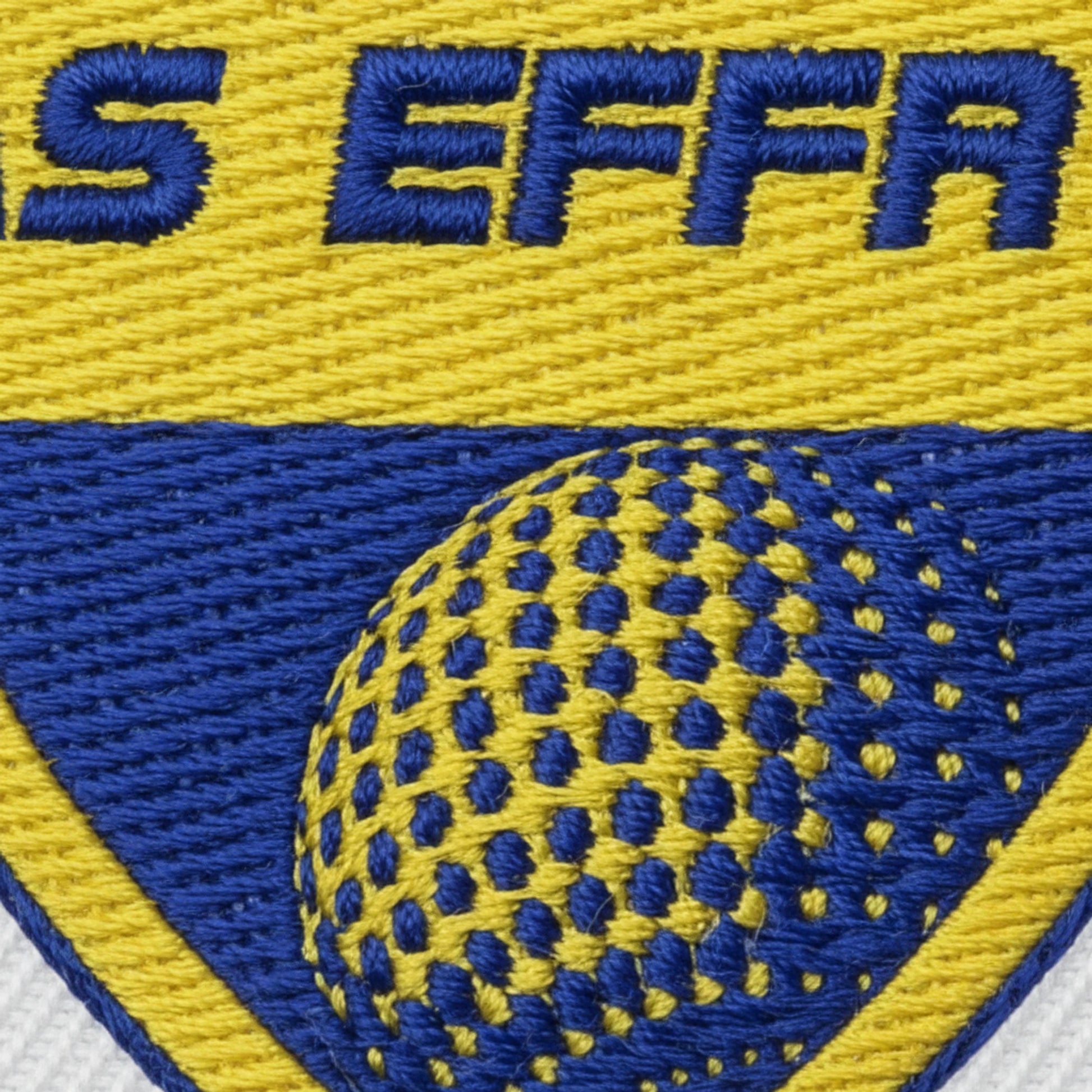 Détail broderie patch A.S. D'EFFRY