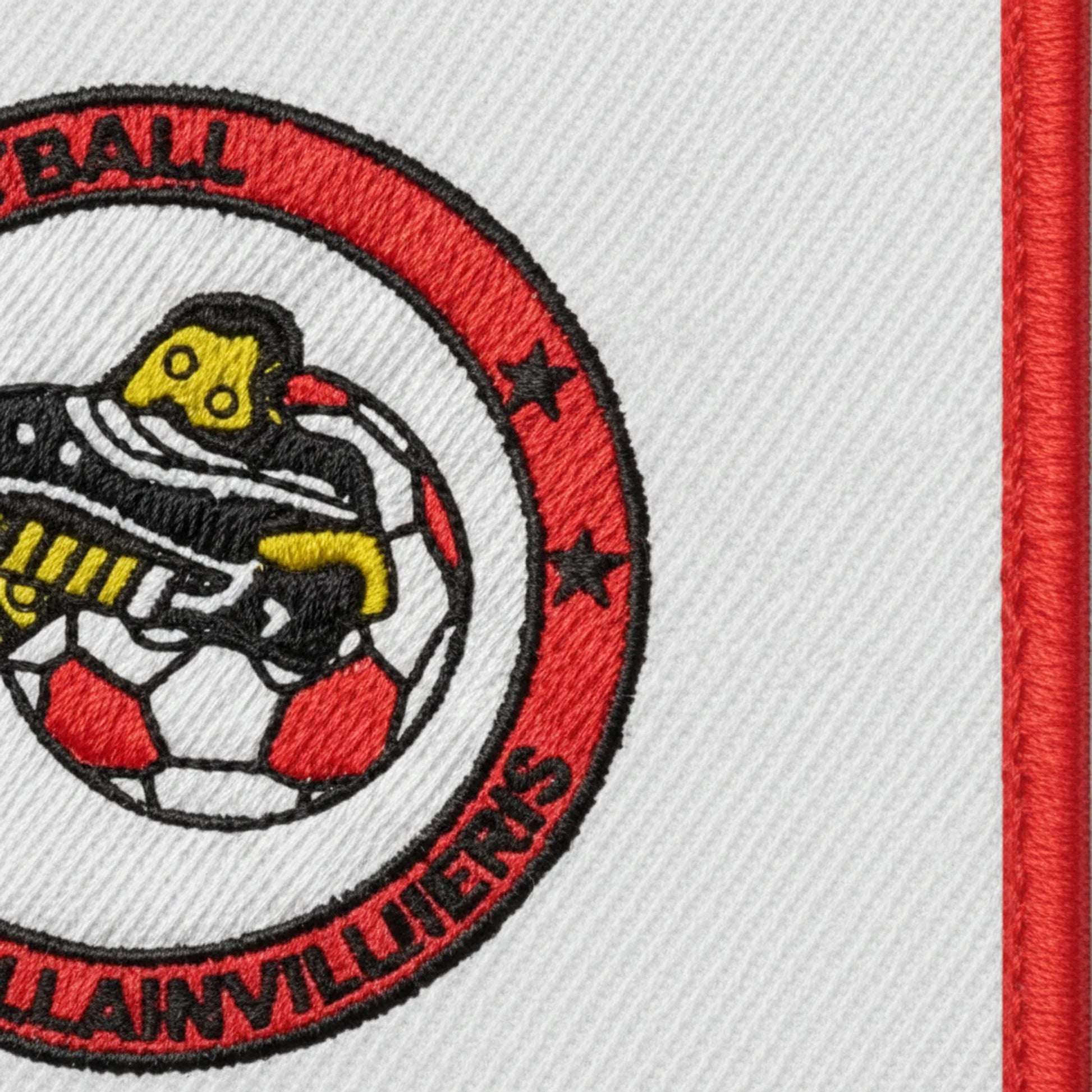 Détail broderie patch A. S. BALLAINVILLIERS FOOTBALL