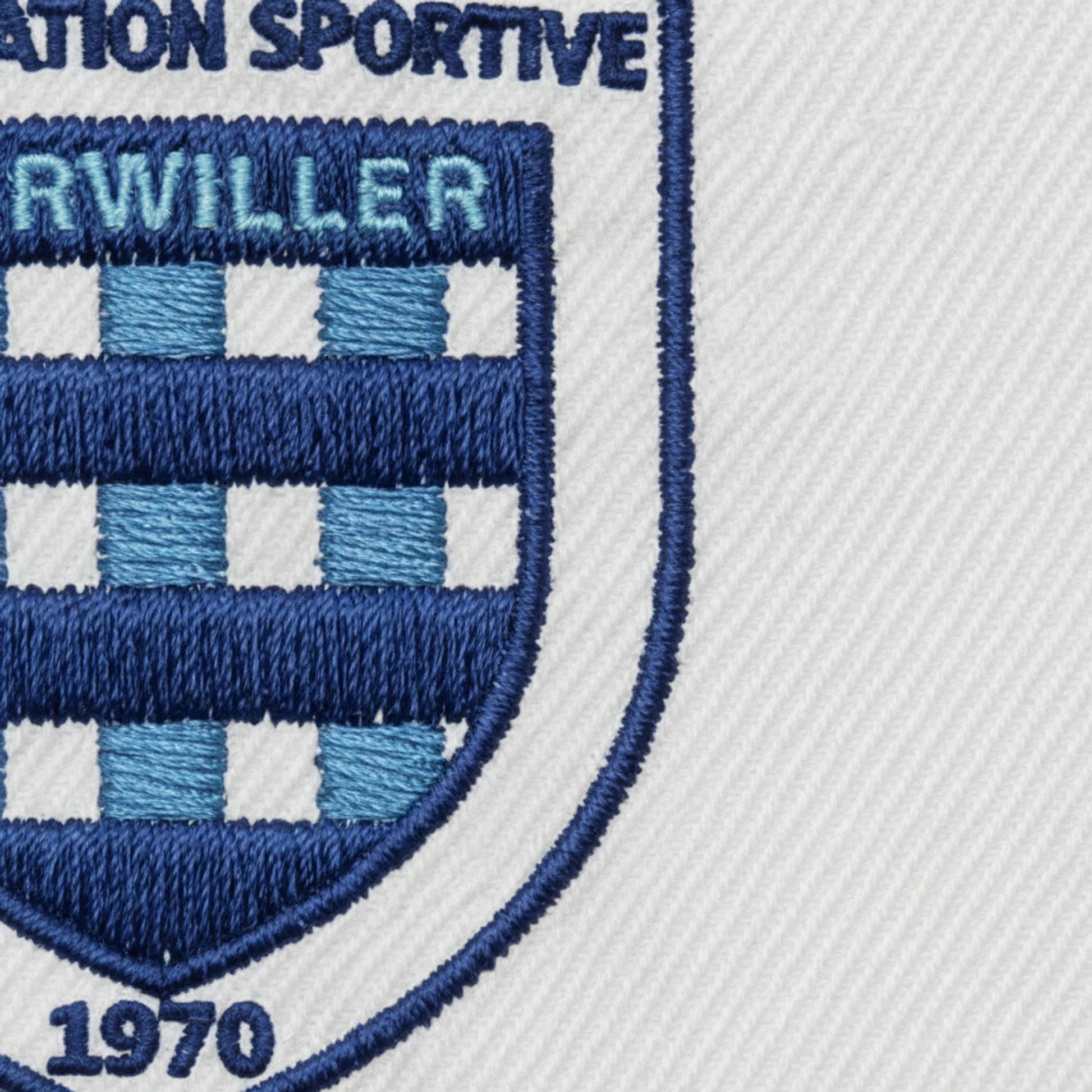 Détail broderie patch A.S. UHRWILLER