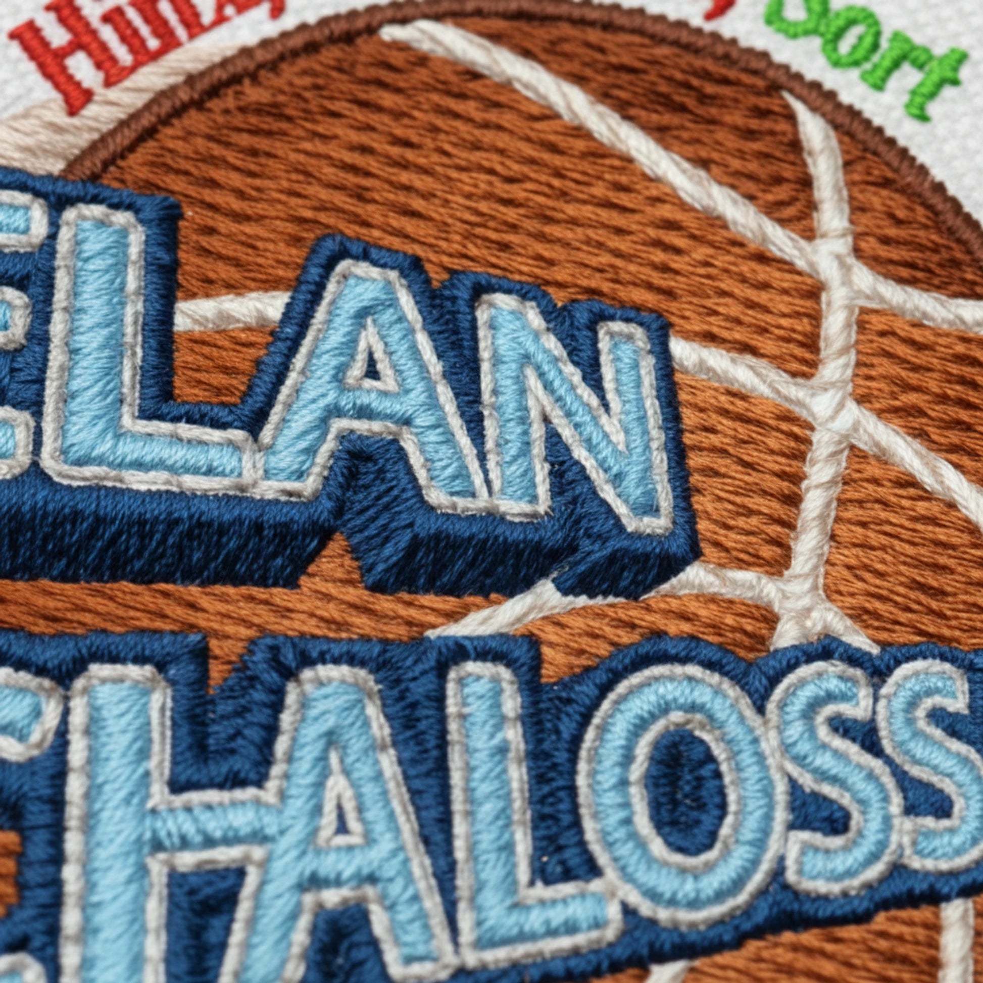 Détail broderie patch Elan Chalossais