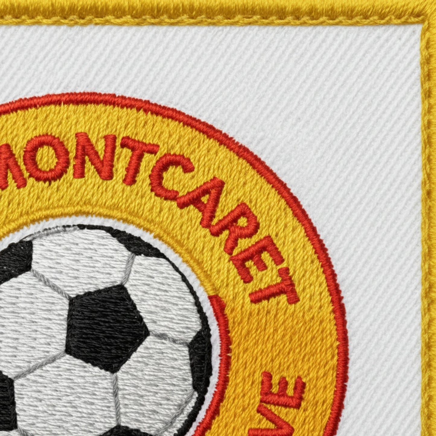 Détail broderie patch AM. S. GENSAC MONTCARET