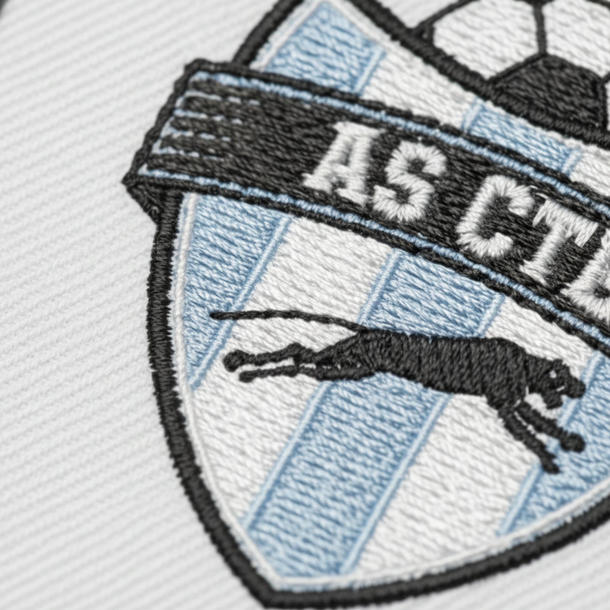 Détail broderie patch A. S. C.T.E. ORVAULT