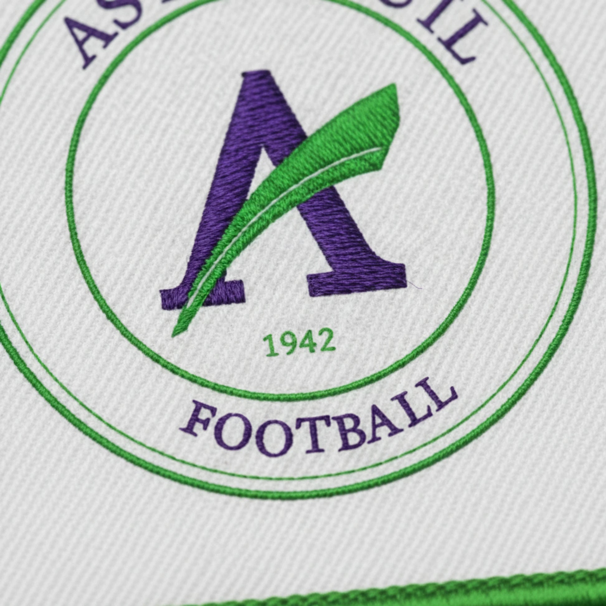Détail broderie patch A.S. AUNEUIL
