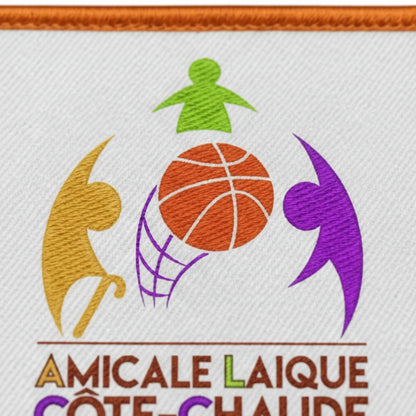 Détail broderie patch St Etienne Cote Chaude