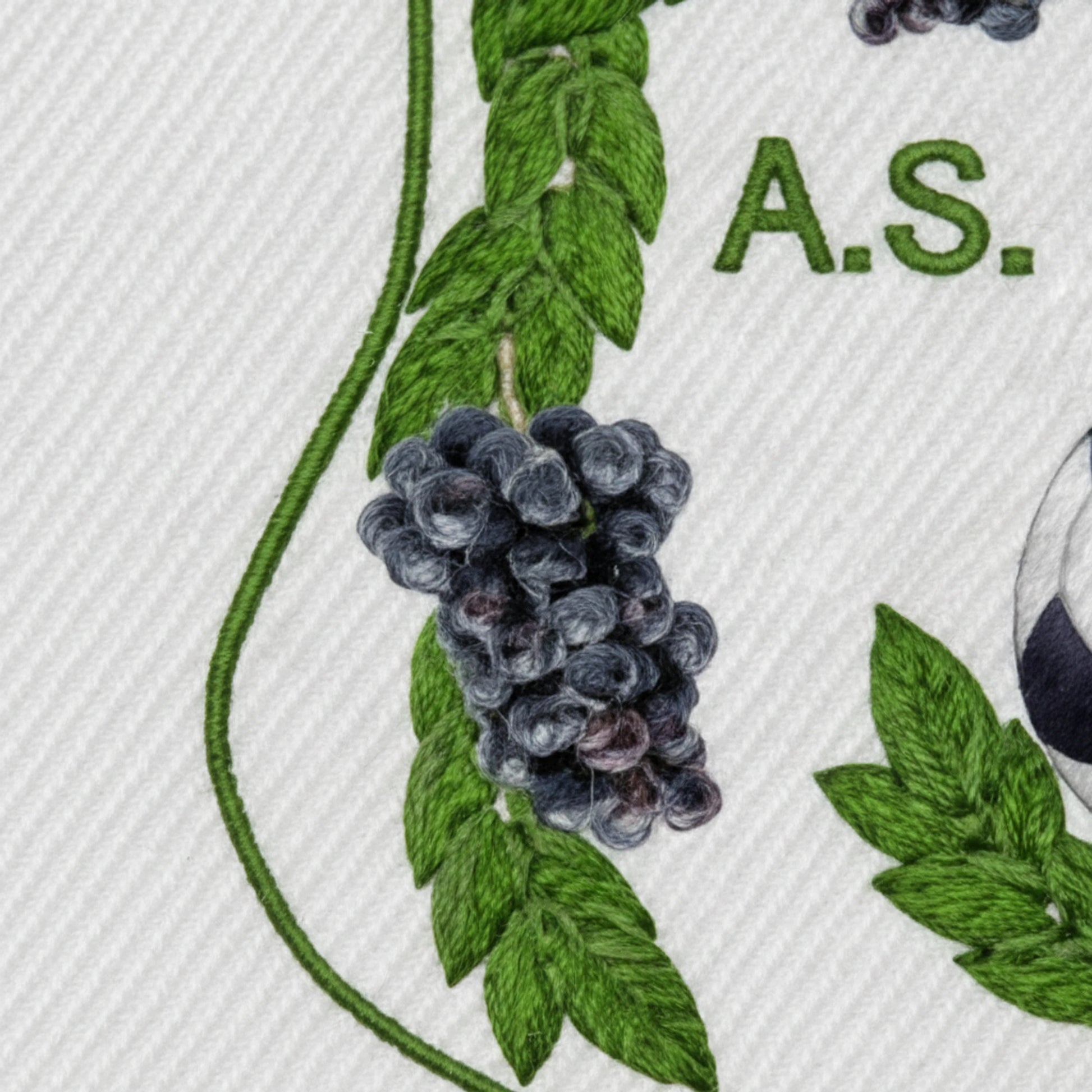 Détail broderie patch A.S. DE SEURRE