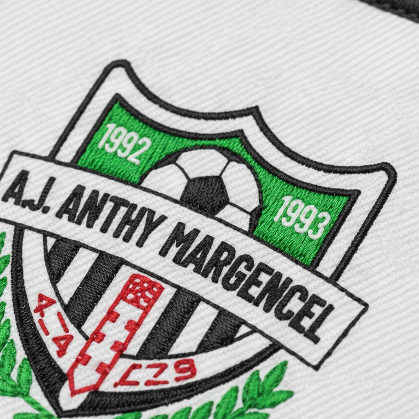 Détail broderie patch ASSOCIATION JEUNES ANTHY MARGENCEL