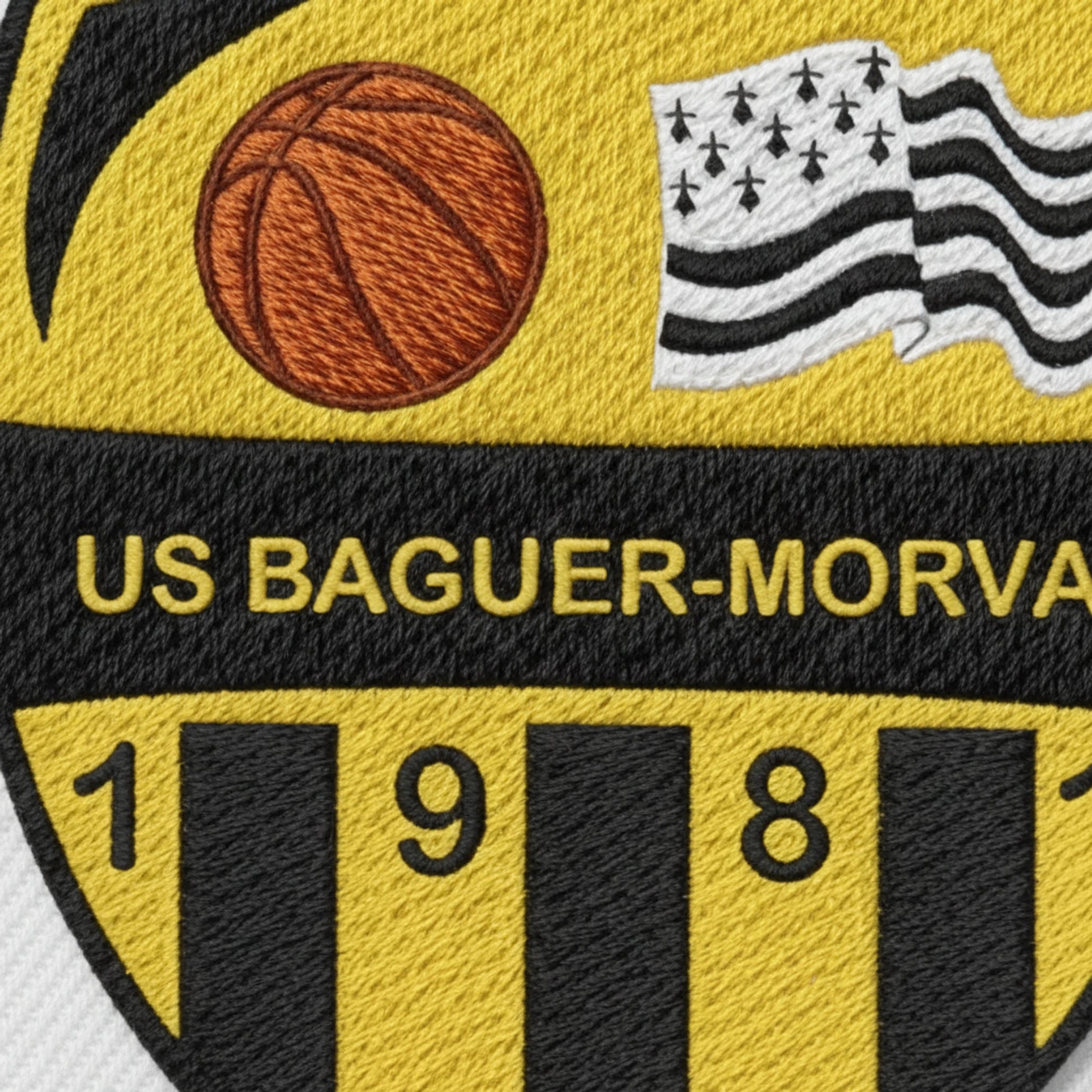 Détail broderie patch Baguer-Morvan US