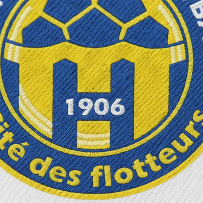 Détail broderie patch A.S. CLAMECYCOISE