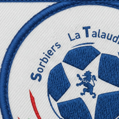 Détail broderie patch SORBIERS LA TALAUDIERE FOOTBALL