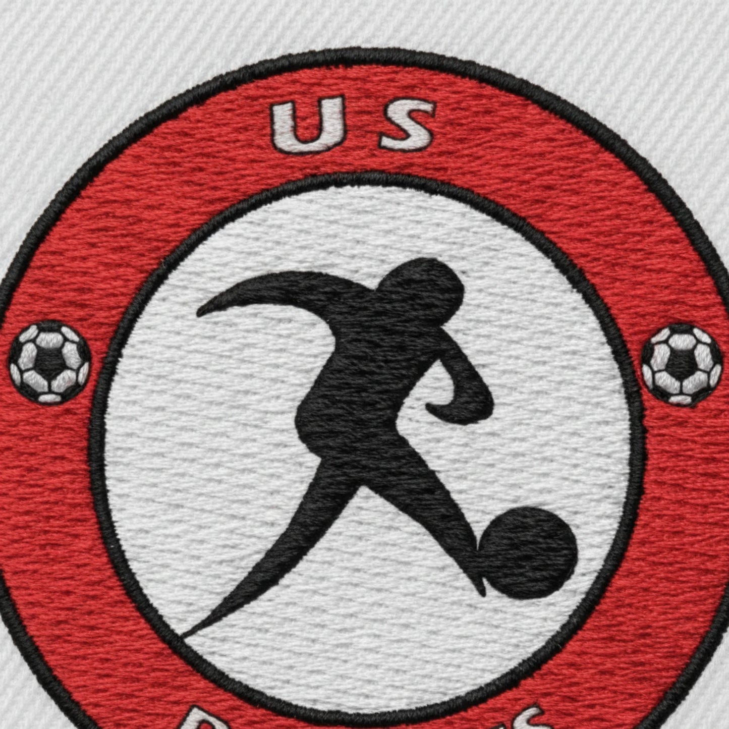 Détail broderie patch U.S. ROSIERES