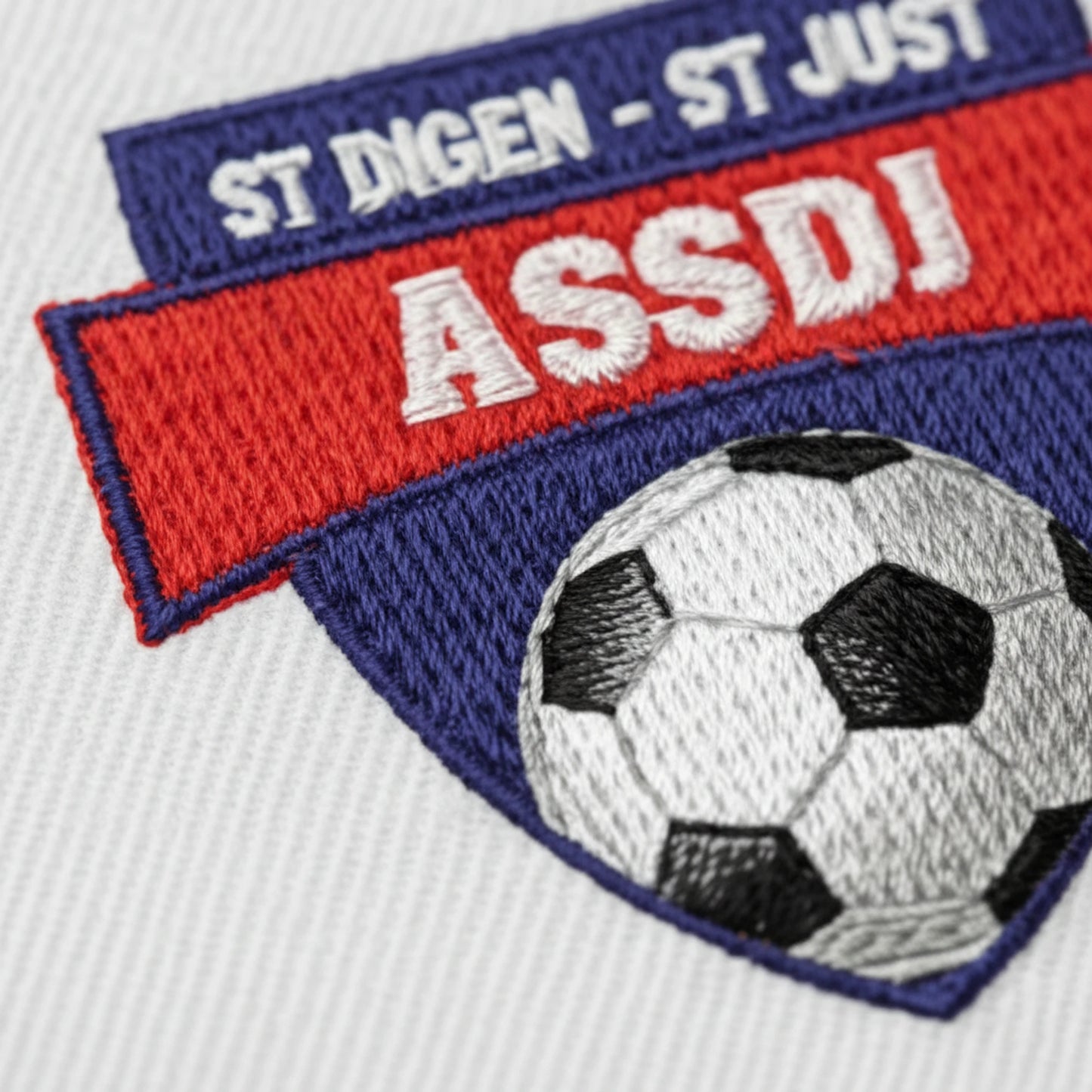 Détail broderie patch A.S. ST-DIDIER ST-JUST