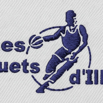 Détail broderie patch Bleuets Illats