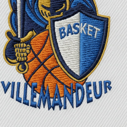Détail broderie patch Mjc Villemandeur