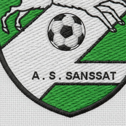 Détail broderie patch A.S. DE SANSSAT