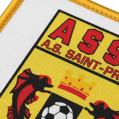 Détail broderie patch AS Saint-Priest