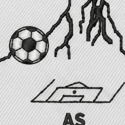 Détail broderie patch A.S. MONTAGNY